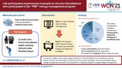 Exploring the life participation experiences of people on chronic hemodialysis who participated in an energy management education program