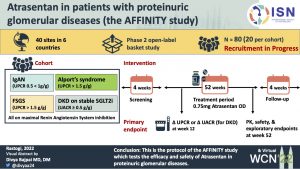 Atrasentan in Patients with Proteinuric Glomerular Diseases (The AFFINITY Study)