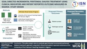Goal-directed incremental peritoneal dialysis treatment using clinical indicators and patient reported outcome measures in Nigeria - study design
